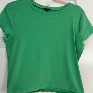Express Bright Green Short Sleeve Top